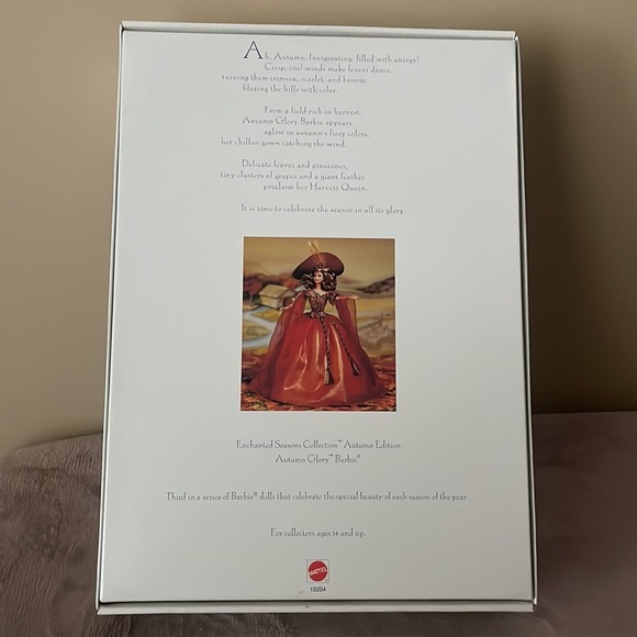 NIB- 1995 Enchanted Seasons -Collectors Edition Autumn Glory Barbie Doll Mattel - Picture 10 of 17
